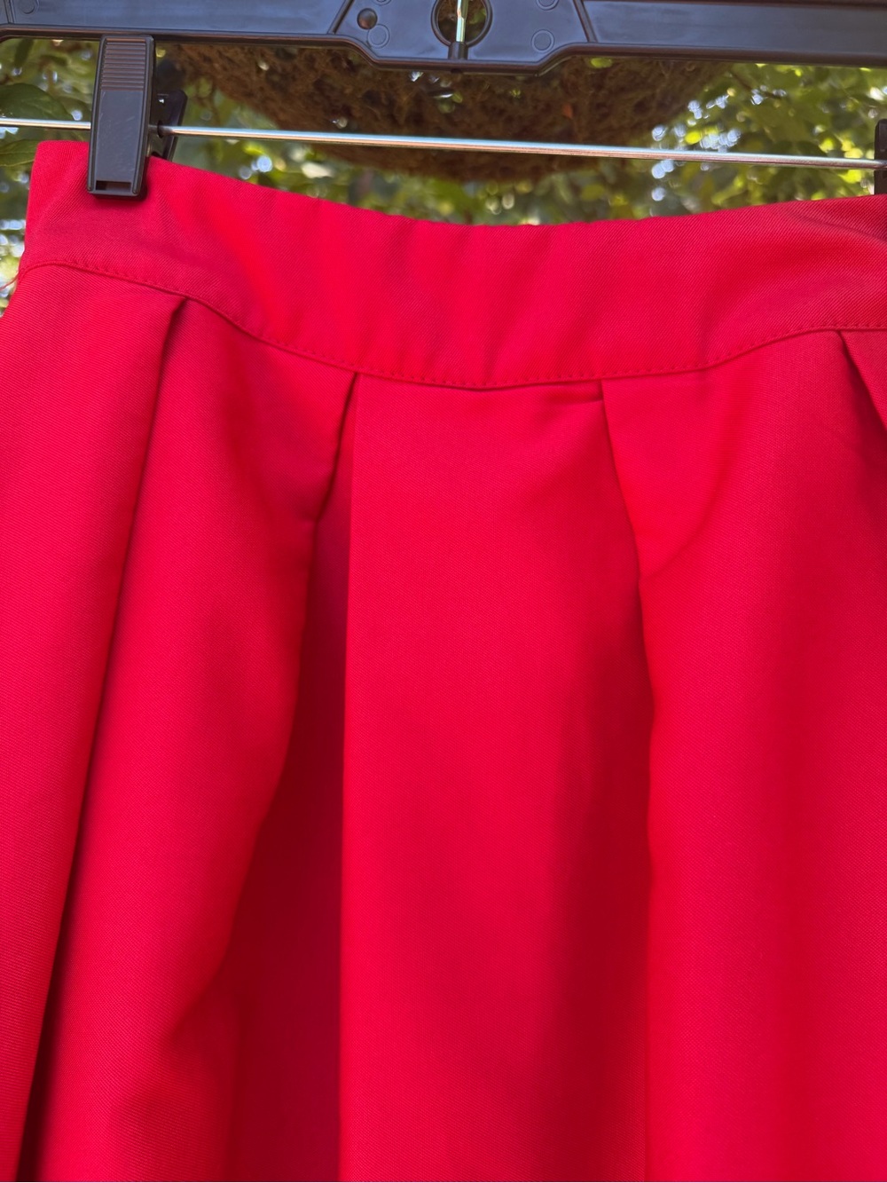 Women’s Red Circle Skirt - Flared Skater Style - Picture 2 of 5